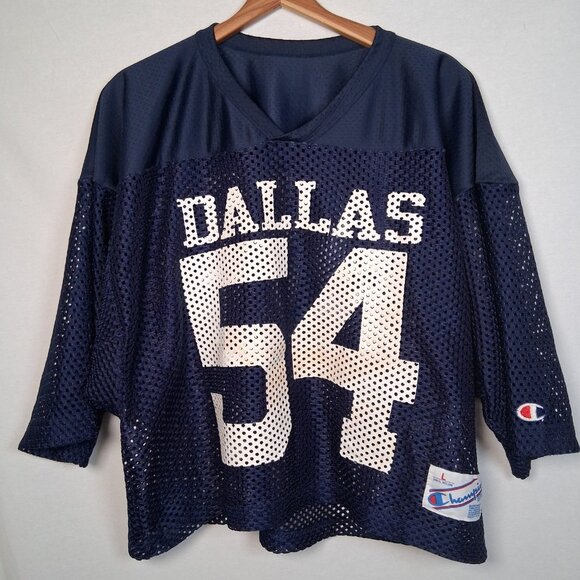 Vintage Champion Dallas Cowboys Randy White Footbal Jersey Large Cropped NFL #54 - Picture 1 of 15